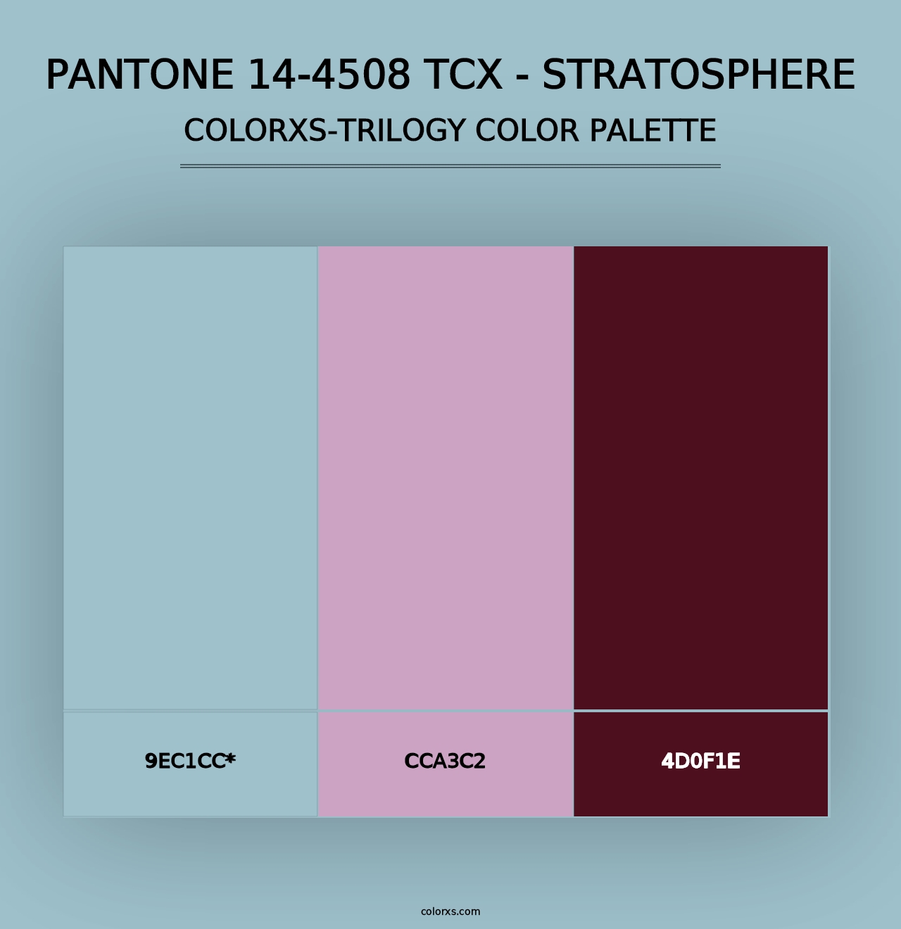 PANTONE 14-4508 TCX - Stratosphere - Colorxs Trilogy Palette