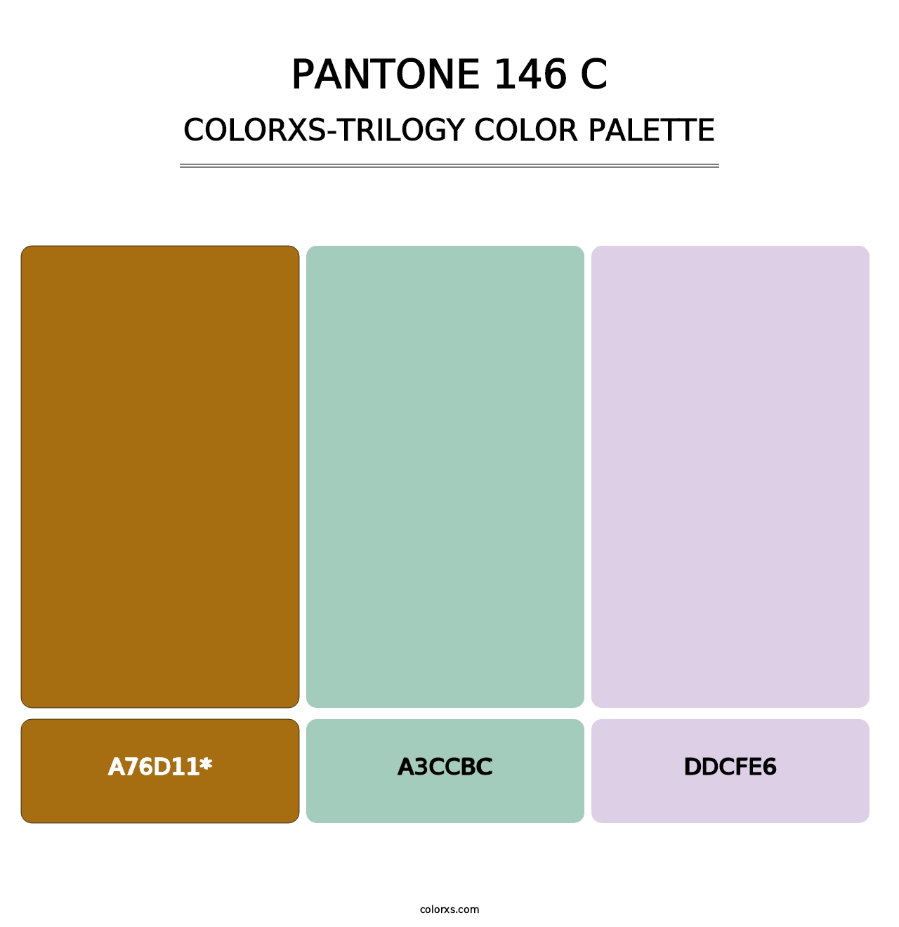 PANTONE 146 C - Colorxs Trilogy Palette