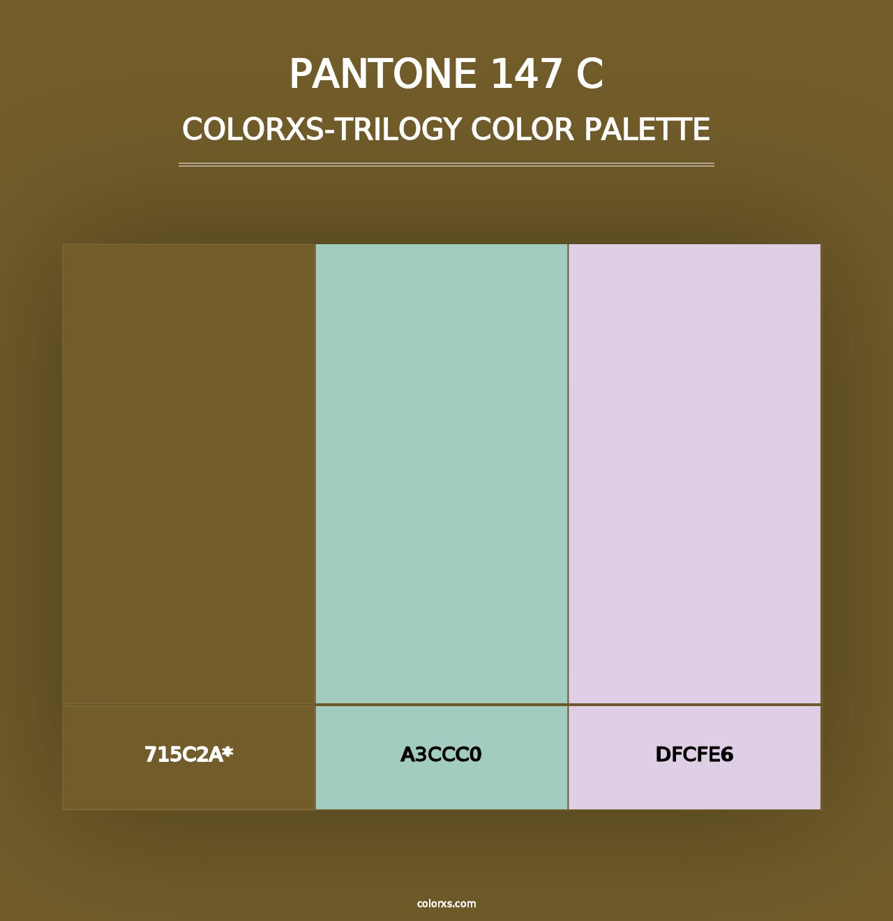 PANTONE 147 C - Colorxs Trilogy Palette