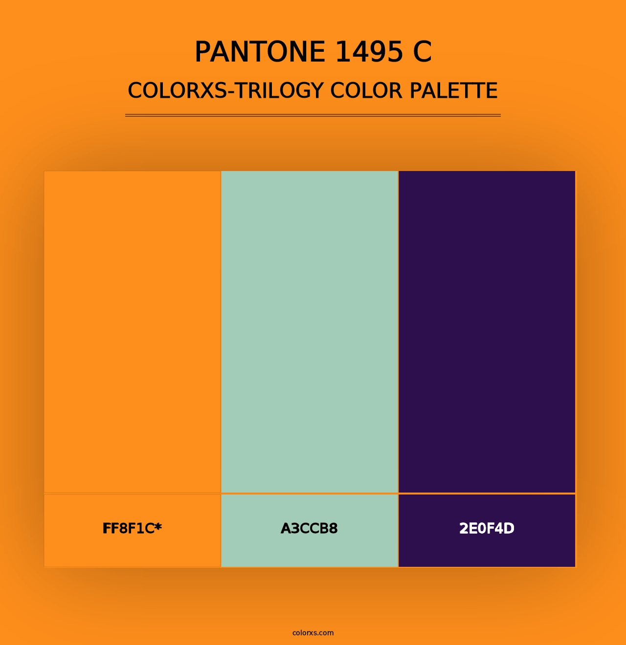 PANTONE 1495 C - Colorxs Trilogy Palette