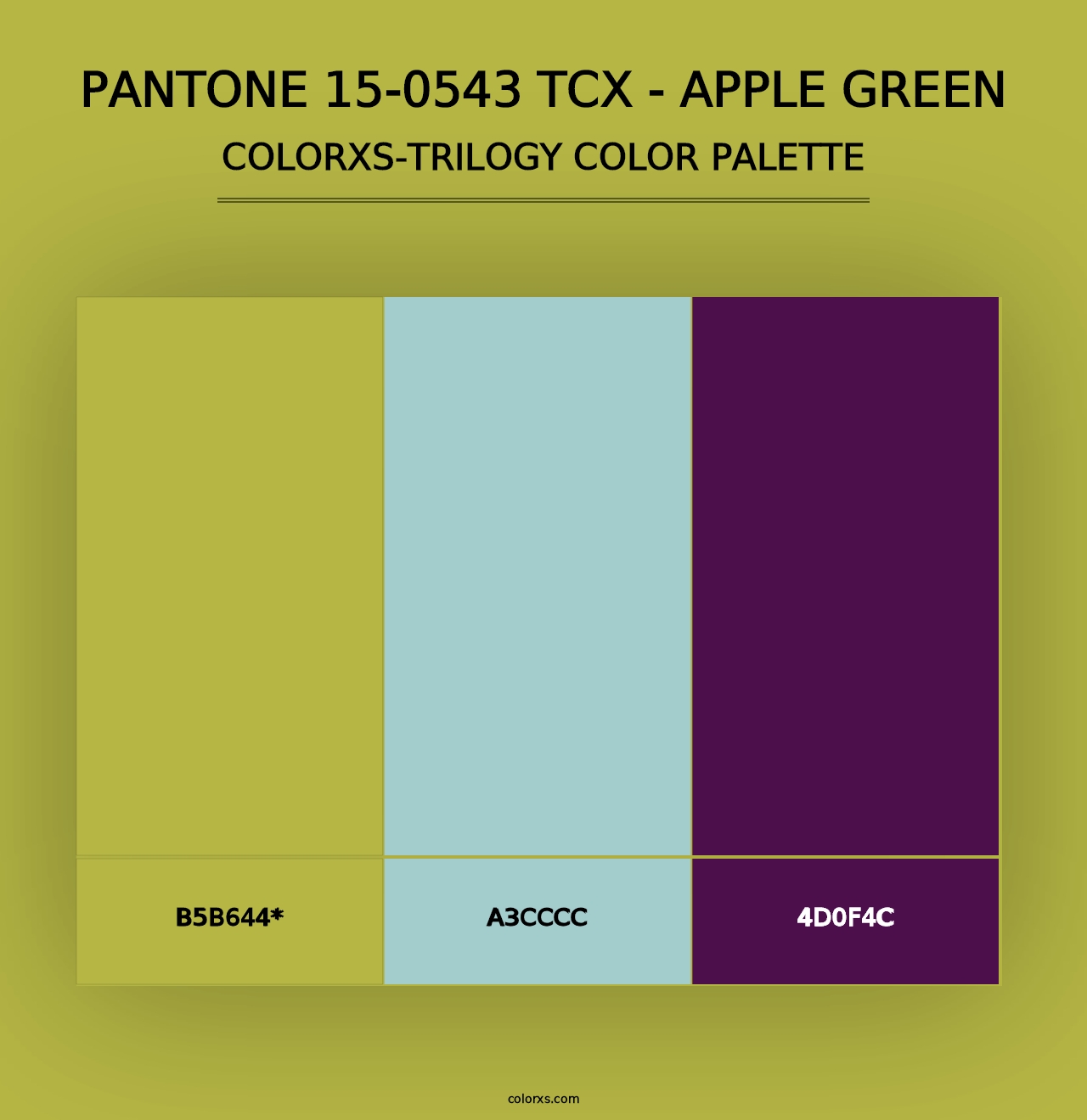 PANTONE 15-0543 TCX - Apple Green - Colorxs Trilogy Palette