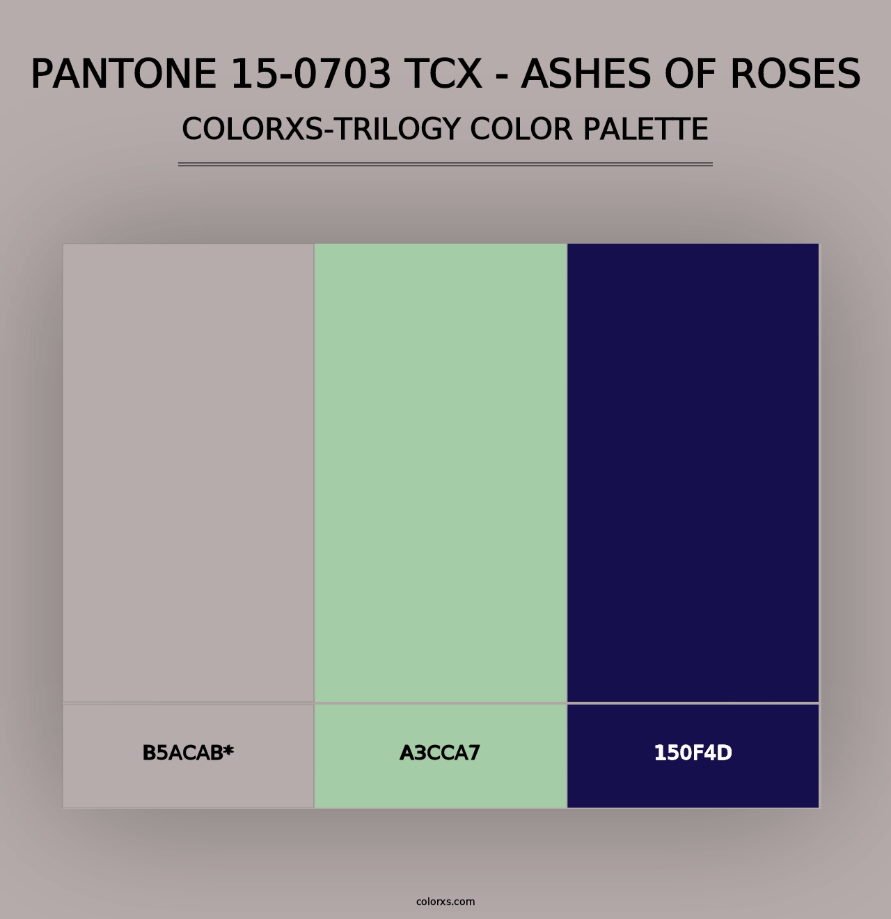 PANTONE 15-0703 TCX - Ashes of Roses - Colorxs Trilogy Palette