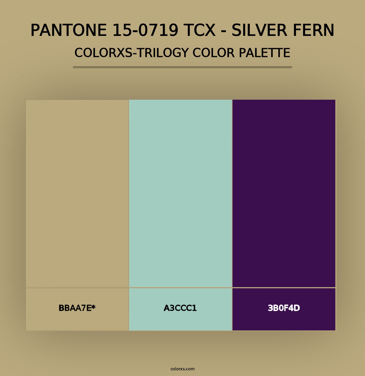 PANTONE 15-0719 TCX - Silver Fern - Colorxs Trilogy Palette