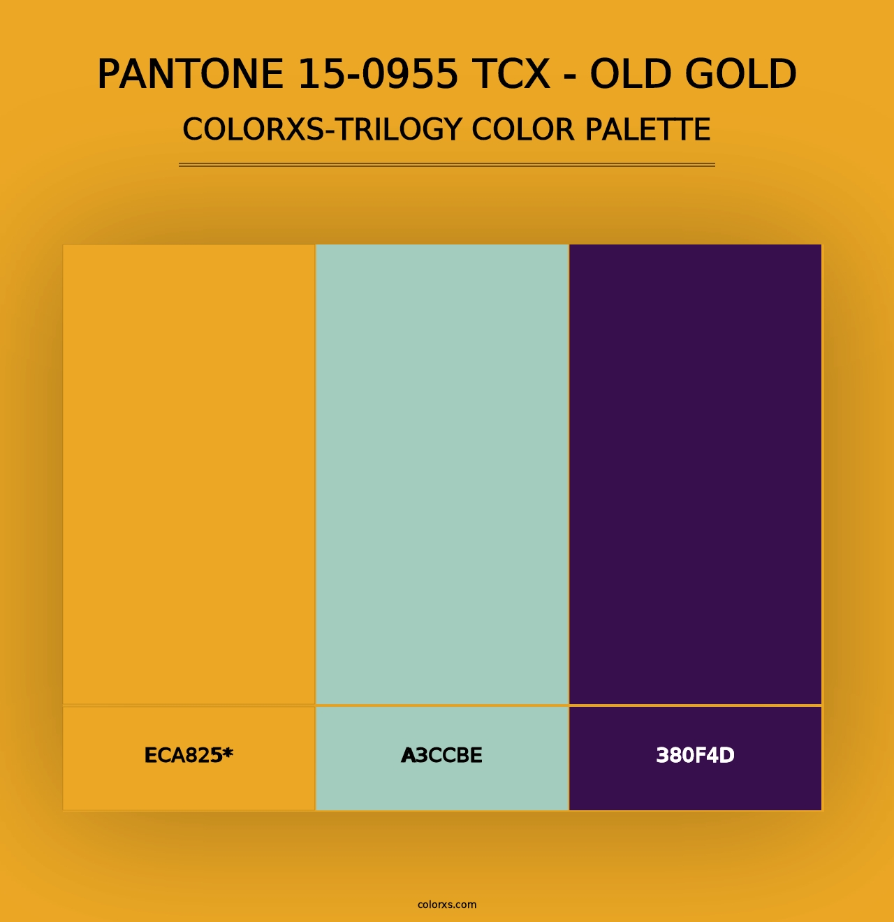 PANTONE 15-0955 TCX - Old Gold - Colorxs Trilogy Palette