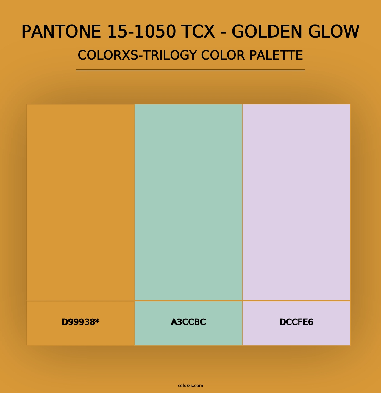 PANTONE 15-1050 TCX - Golden Glow - Colorxs Trilogy Palette