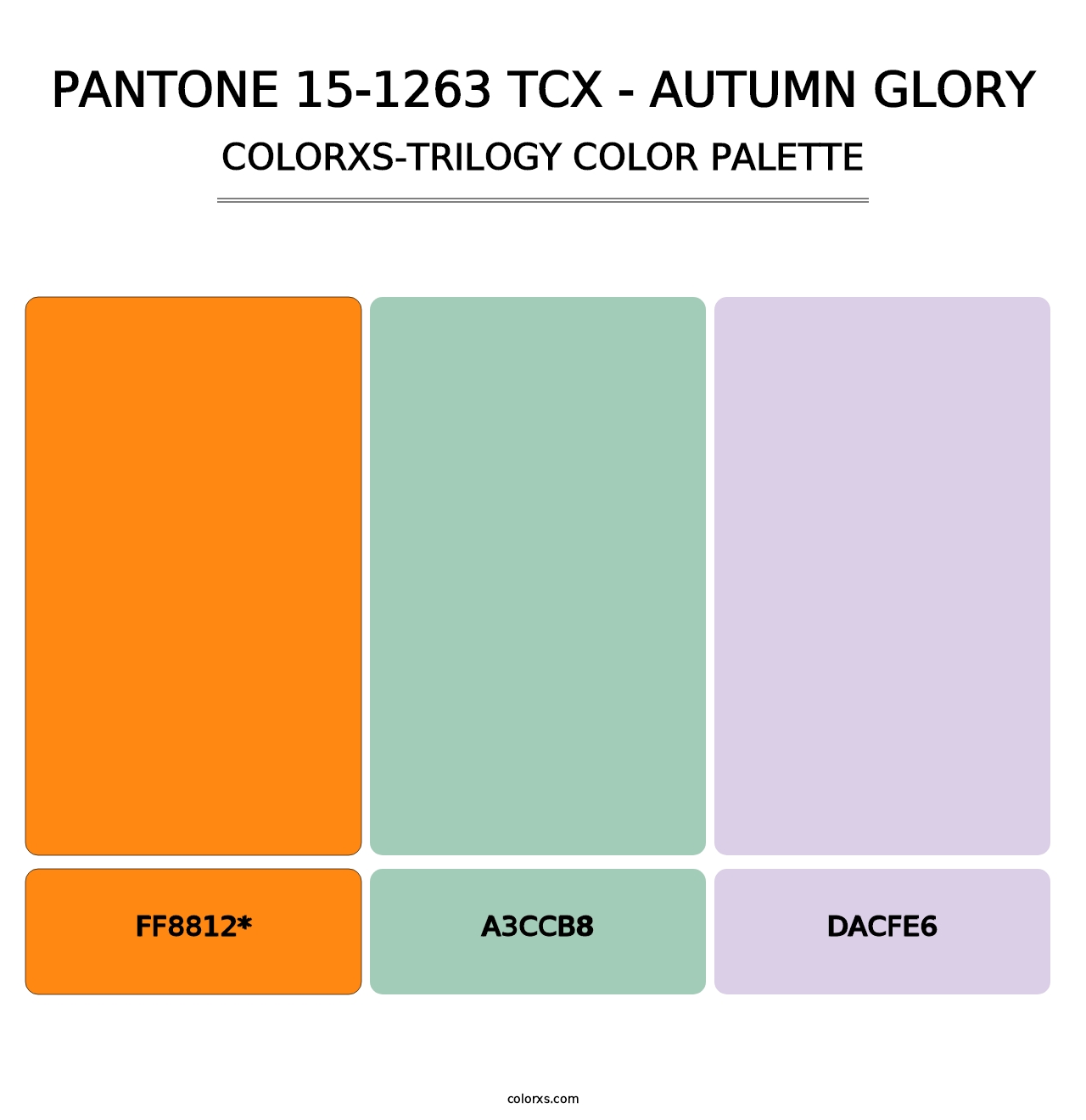 PANTONE 15-1263 TCX - Autumn Glory - Colorxs Trilogy Palette