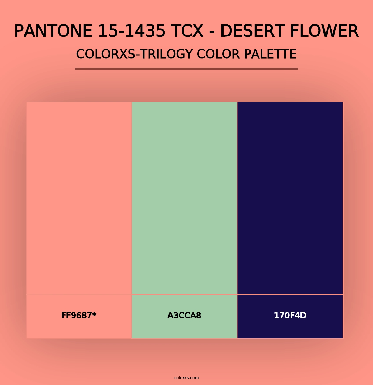 PANTONE 15-1435 TCX - Desert Flower - Colorxs Trilogy Palette