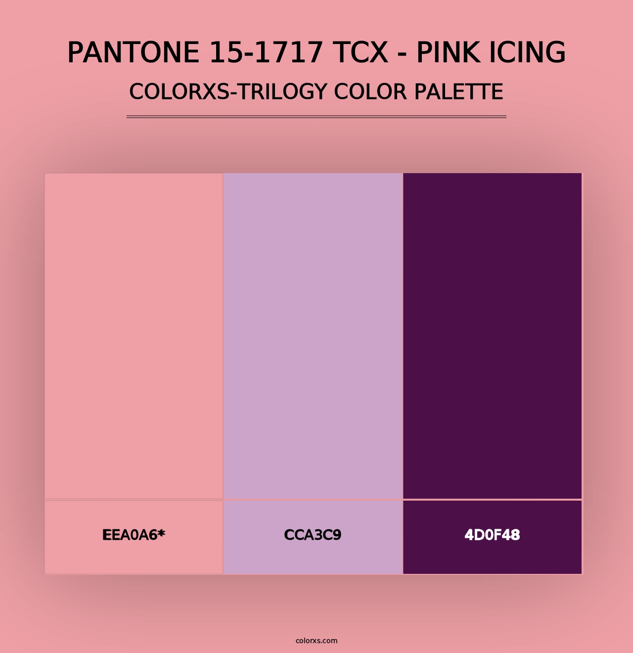 PANTONE 15-1717 TCX - Pink Icing - Colorxs Trilogy Palette