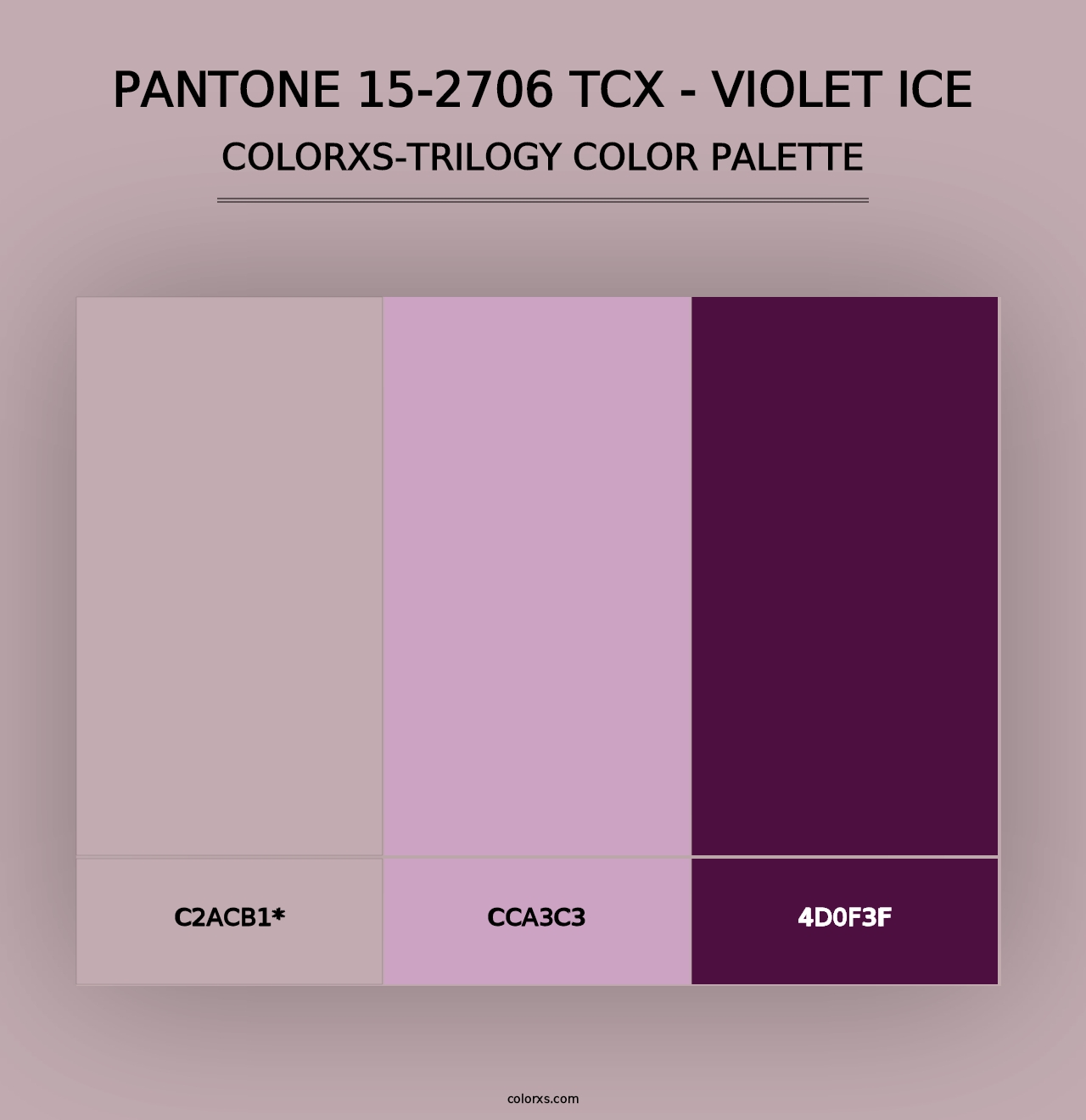 PANTONE 15-2706 TCX - Violet Ice - Colorxs Trilogy Palette