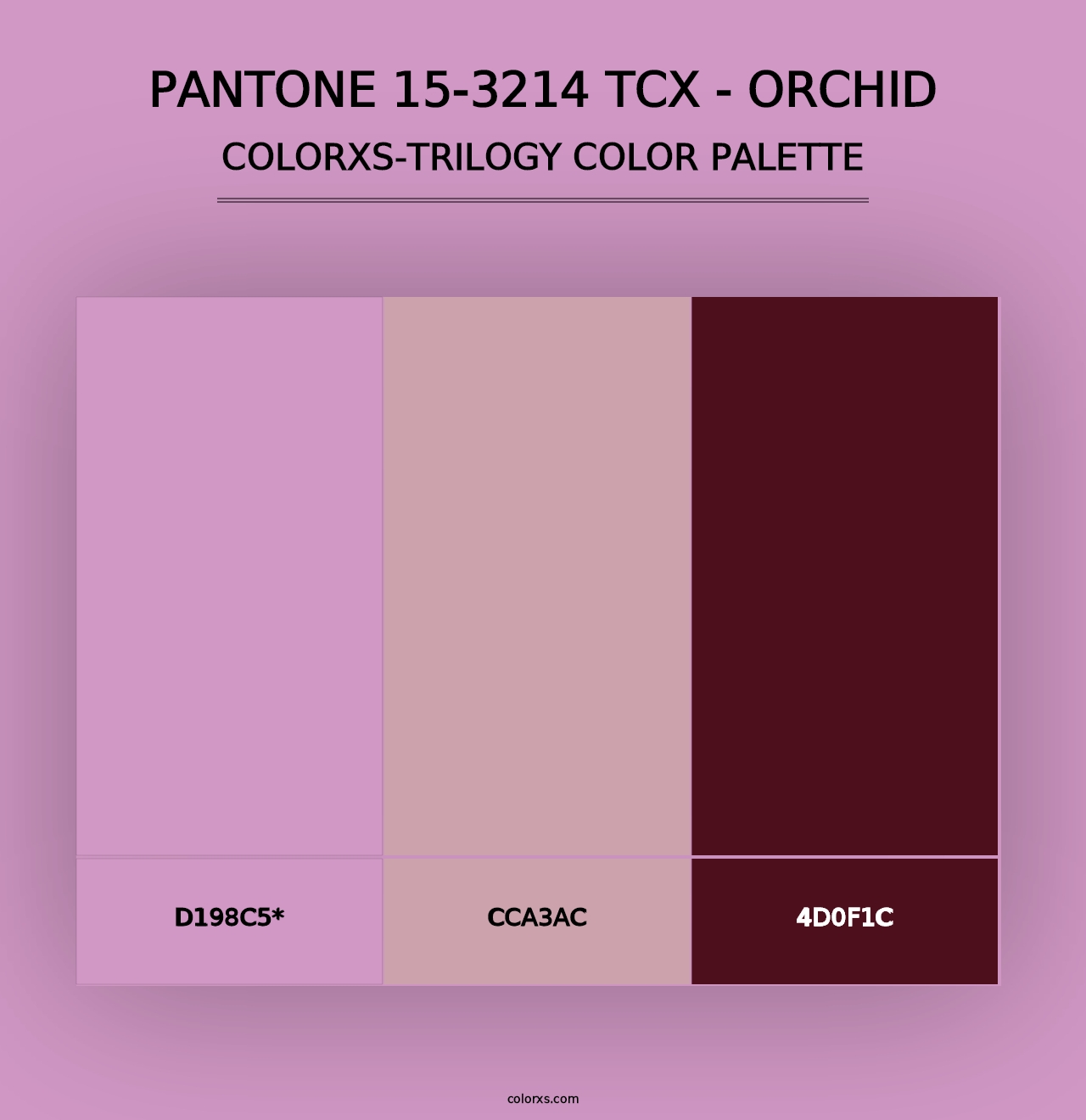 PANTONE 15-3214 TCX - Orchid - Colorxs Trilogy Palette