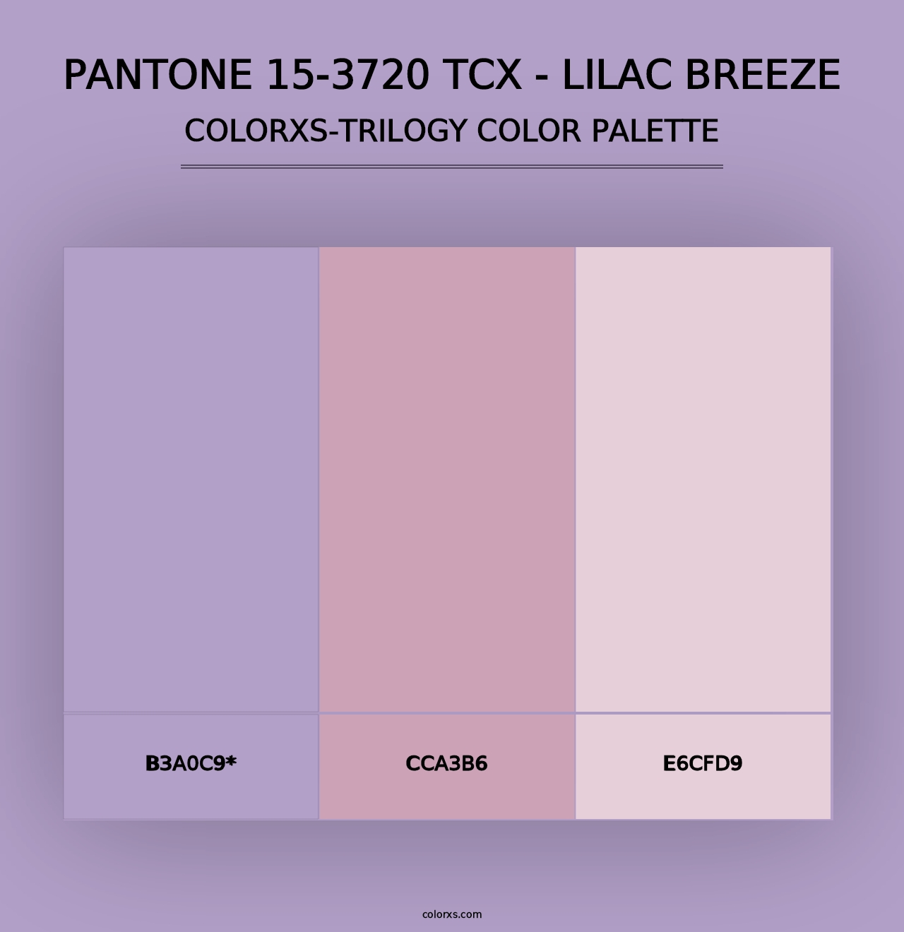 PANTONE 15-3720 TCX - Lilac Breeze - Colorxs Trilogy Palette