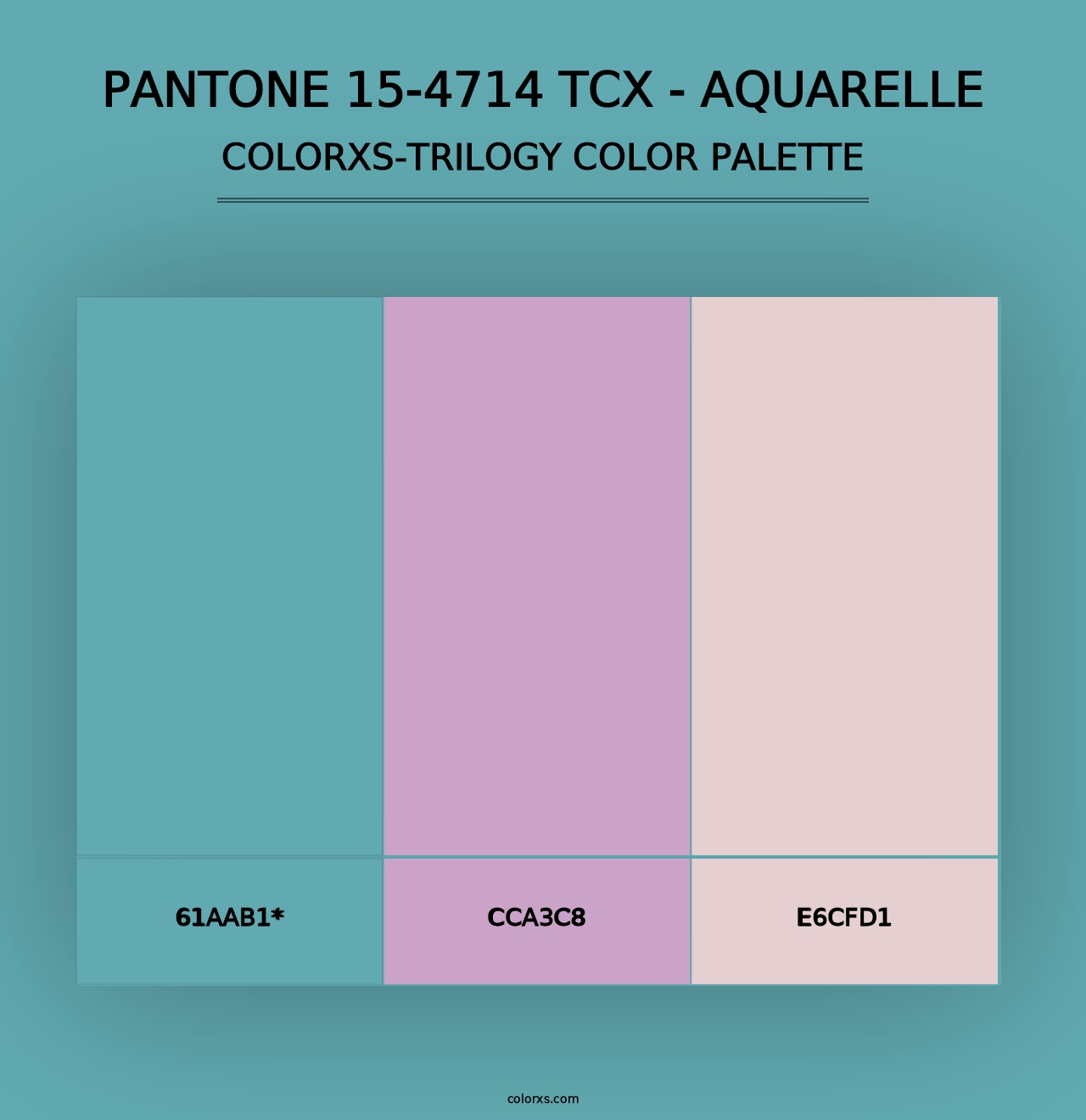 PANTONE 15-4714 TCX - Aquarelle - Colorxs Trilogy Palette