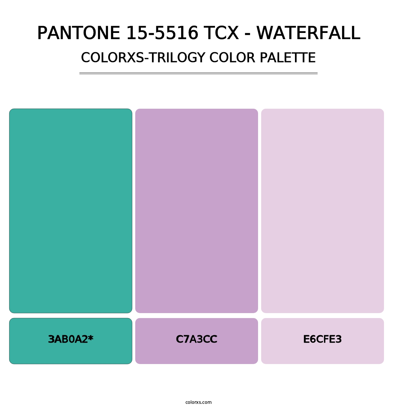 PANTONE 15-5516 TCX - Waterfall - Colorxs Trilogy Palette