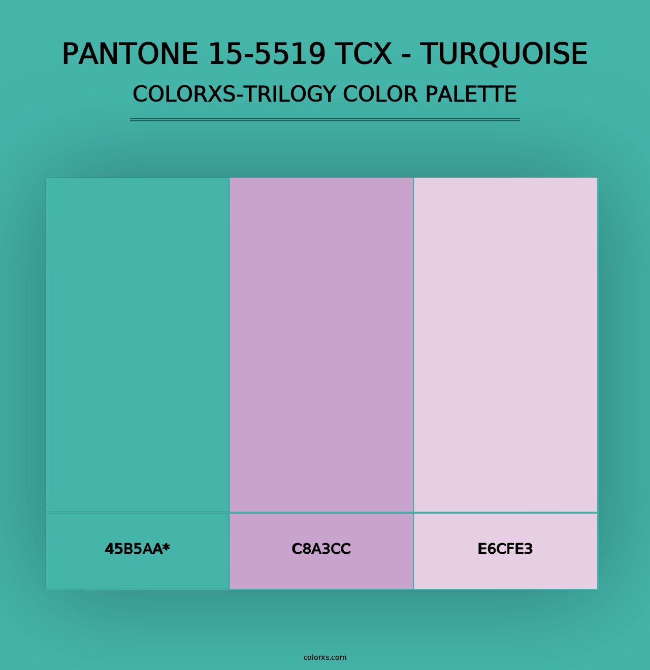 PANTONE 15-5519 TCX - Turquoise - Colorxs Trilogy Palette