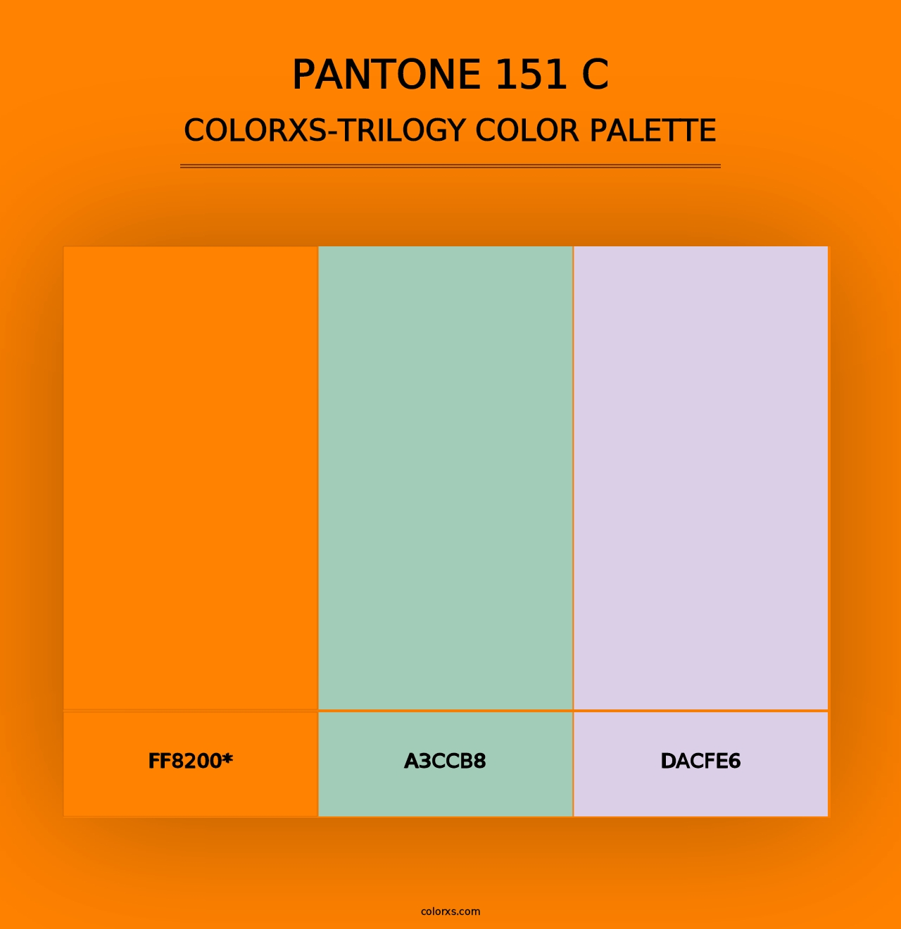 PANTONE 151 C - Colorxs Trilogy Palette