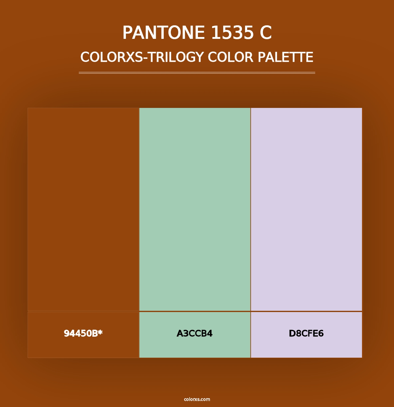 PANTONE 1535 C - Colorxs Trilogy Palette