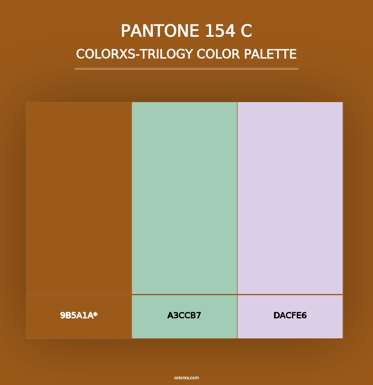 PANTONE 154 C - Colorxs Trilogy Palette