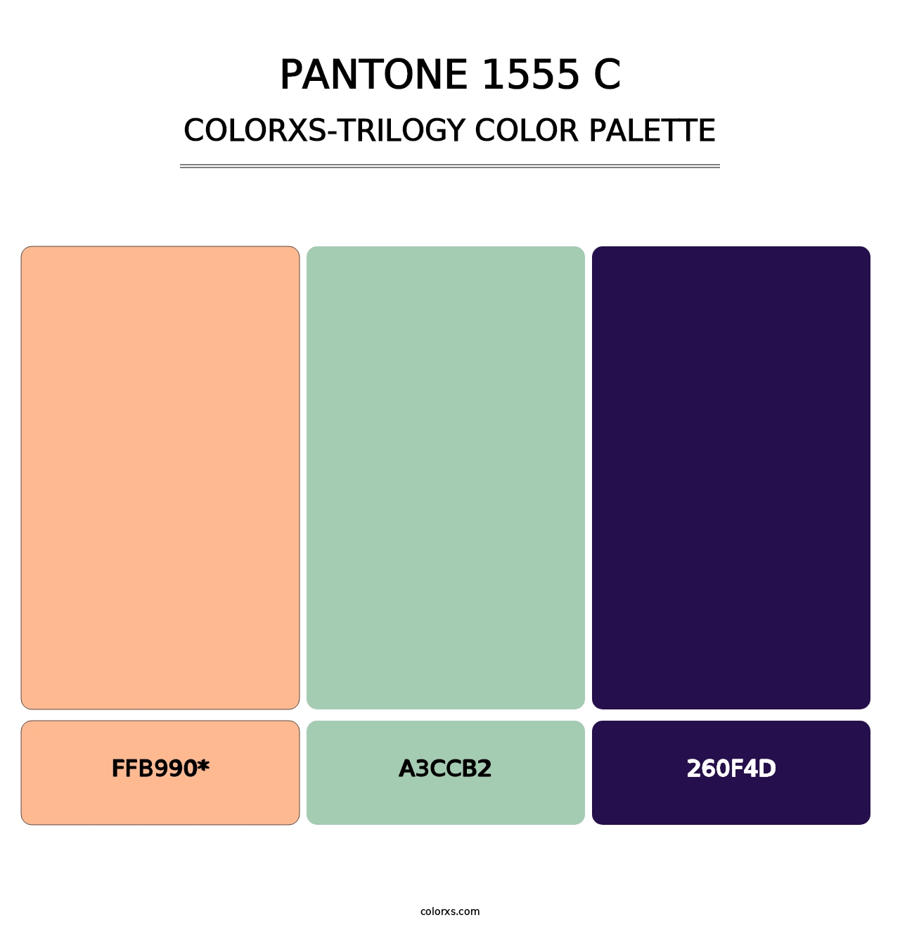 PANTONE 1555 C - Colorxs Trilogy Palette