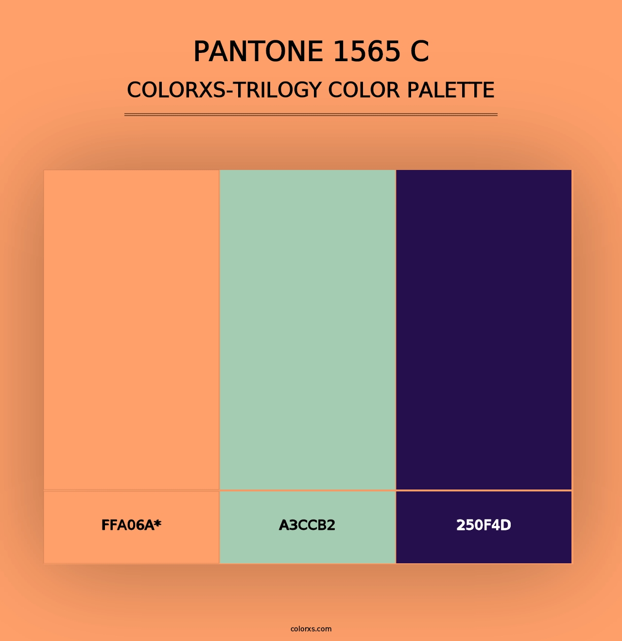 PANTONE 1565 C - Colorxs Trilogy Palette