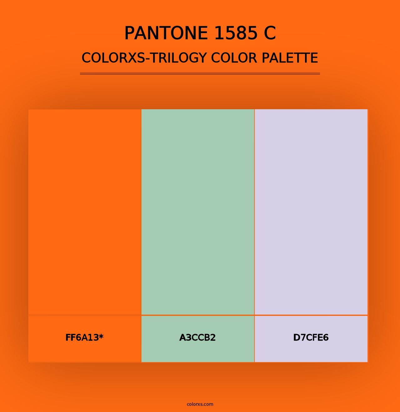 PANTONE 1585 C - Colorxs Trilogy Palette