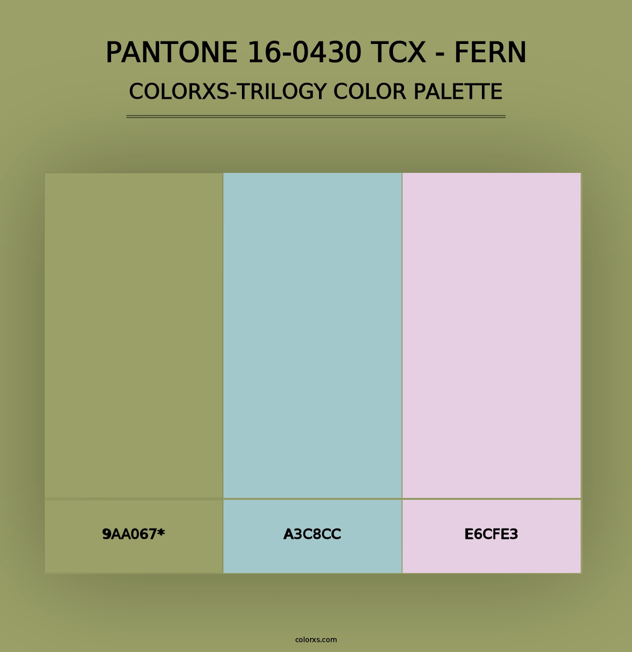 PANTONE 16-0430 TCX - Fern - Colorxs Trilogy Palette