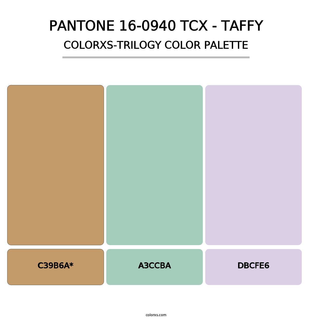 PANTONE 16-0940 TCX - Taffy - Colorxs Trilogy Palette