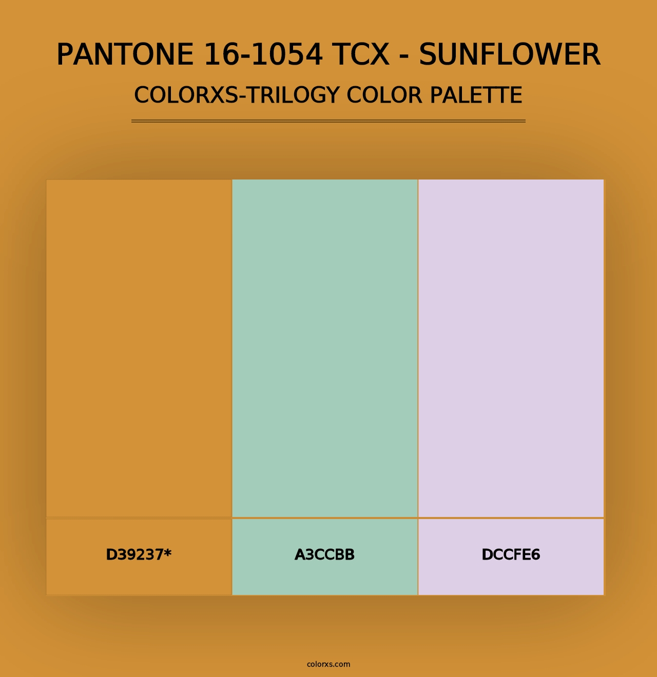 PANTONE 16-1054 TCX - Sunflower - Colorxs Trilogy Palette