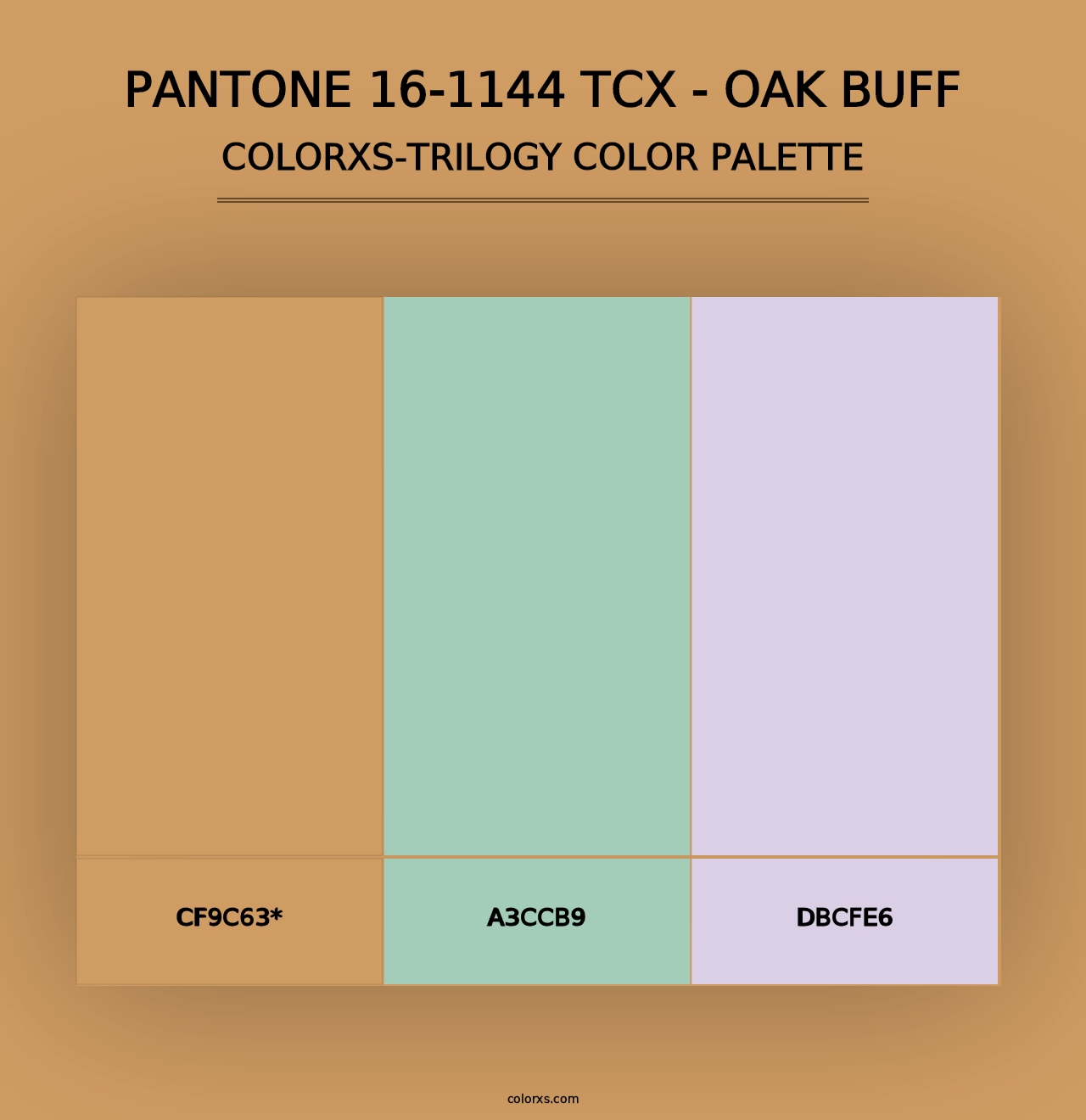 PANTONE 16-1144 TCX - Oak Buff - Colorxs Trilogy Palette