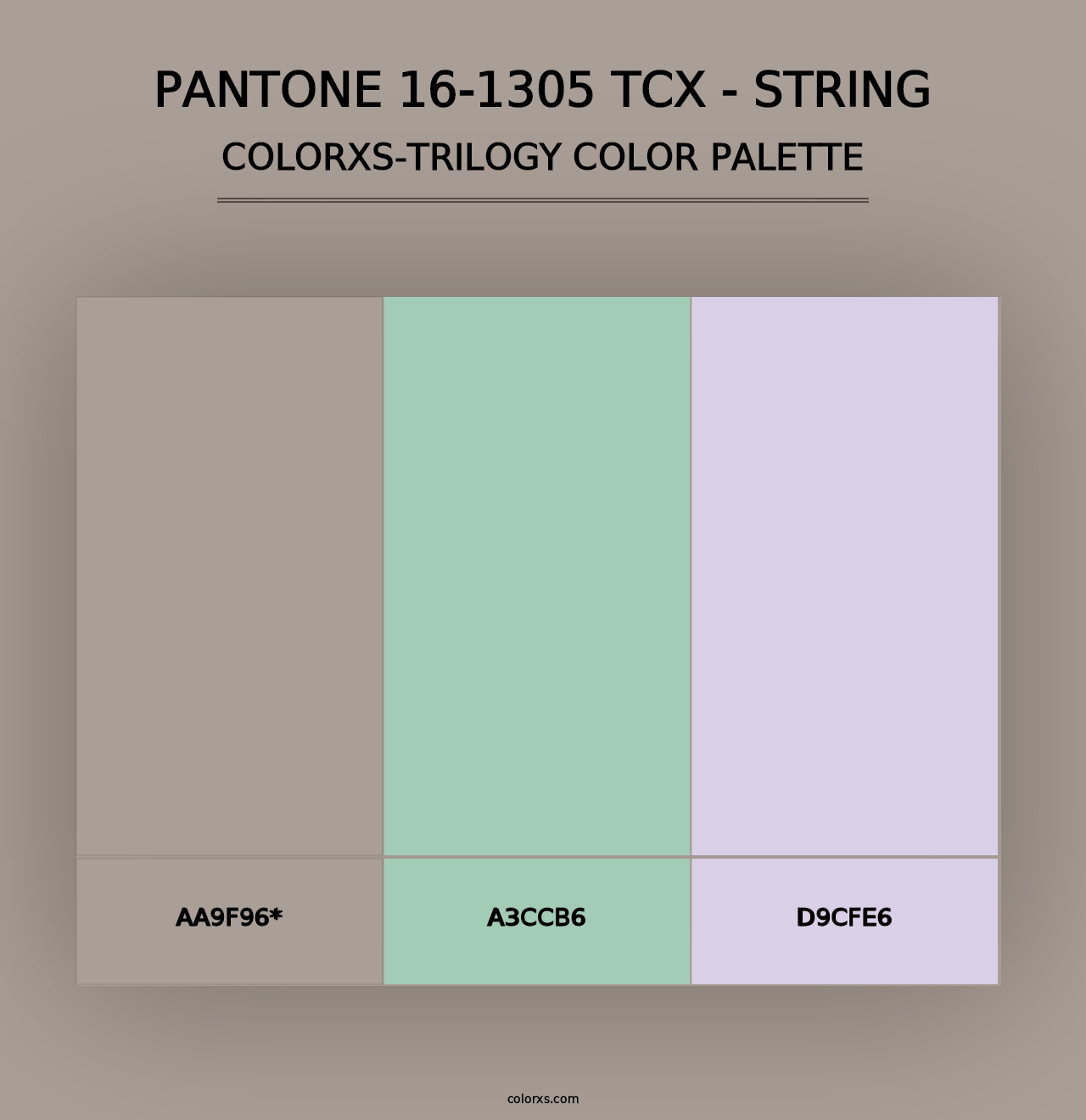 PANTONE 16-1305 TCX - String - Colorxs Trilogy Palette