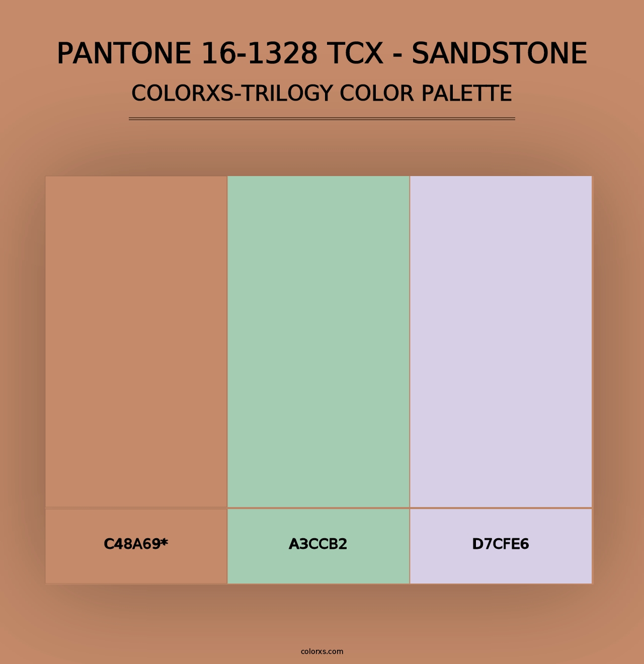 PANTONE 16-1328 TCX - Sandstone - Colorxs Trilogy Palette