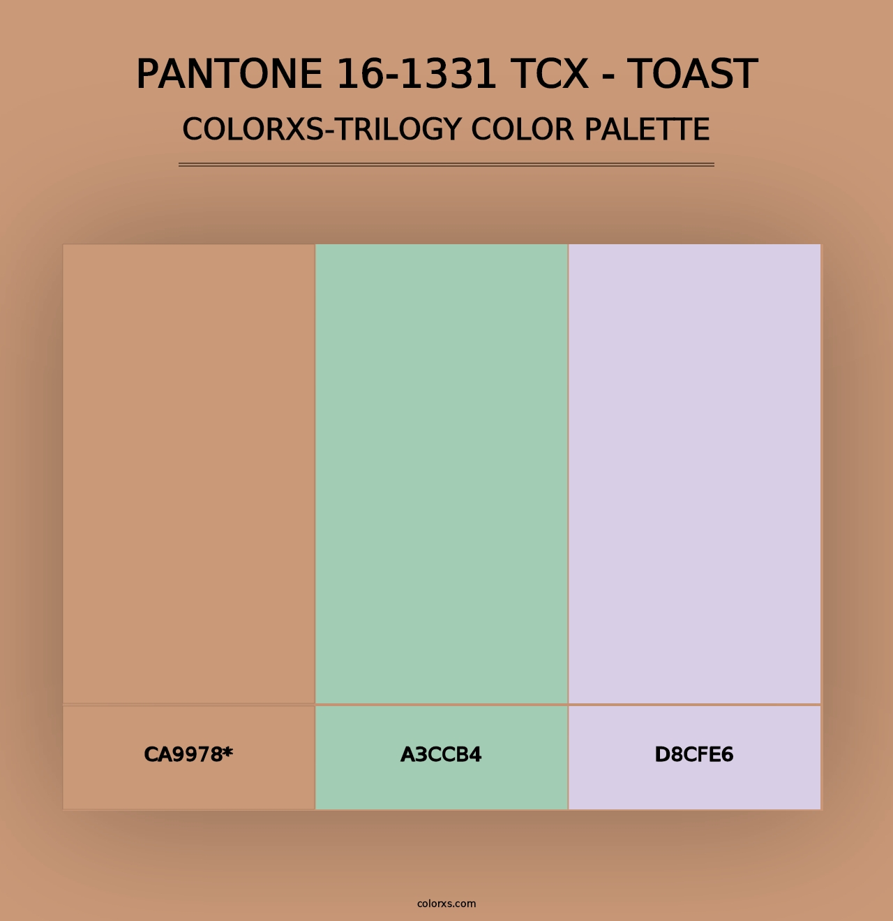 PANTONE 16-1331 TCX - Toast - Colorxs Trilogy Palette