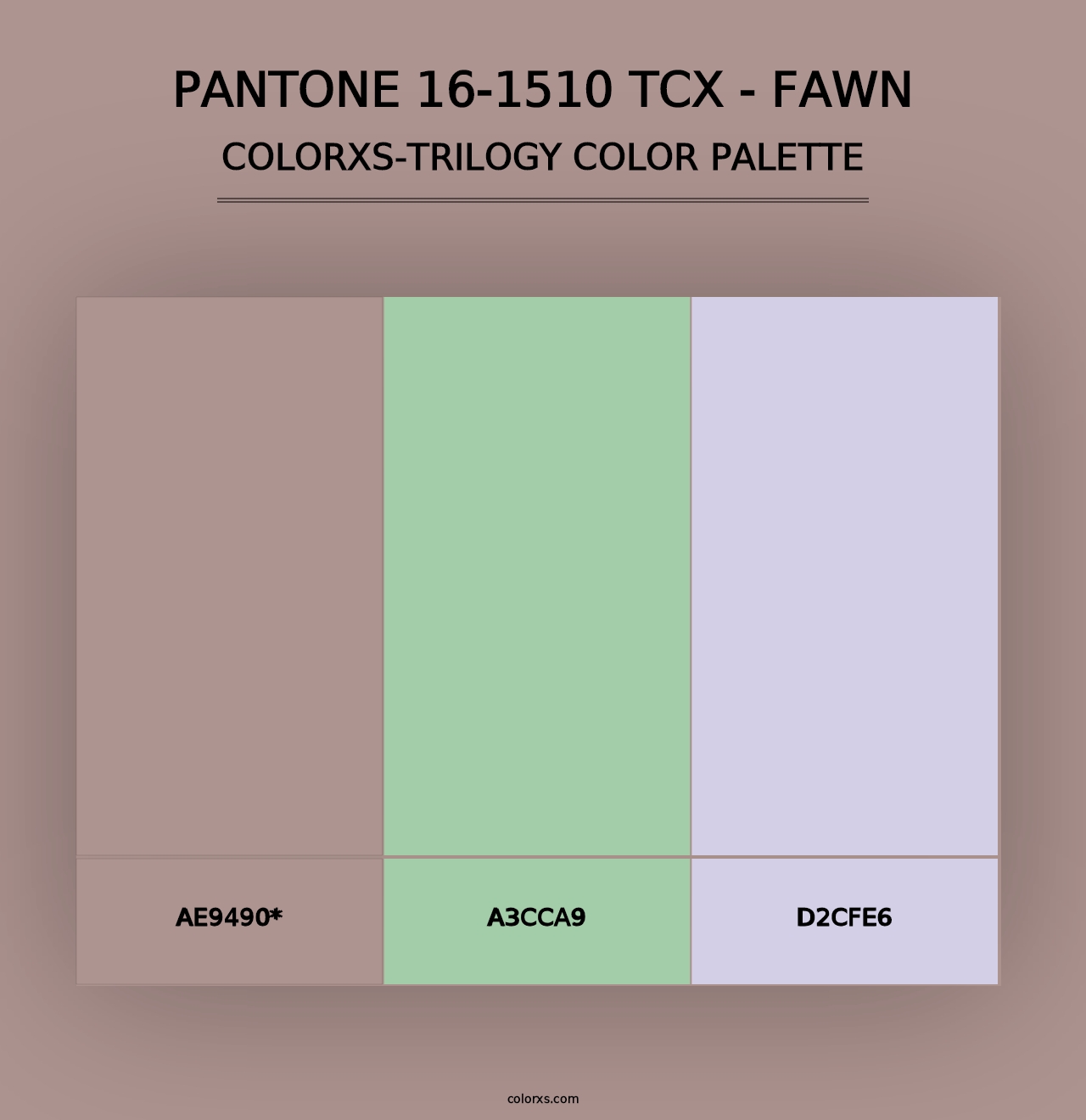 PANTONE 16-1510 TCX - Fawn - Colorxs Trilogy Palette