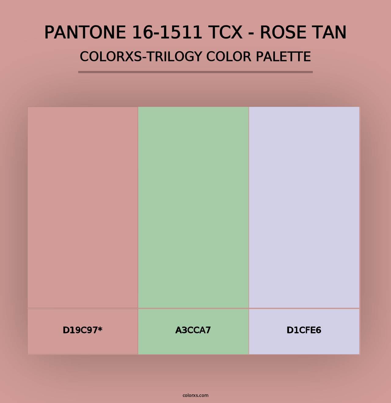 PANTONE 16-1511 TCX - Rose Tan - Colorxs Trilogy Palette