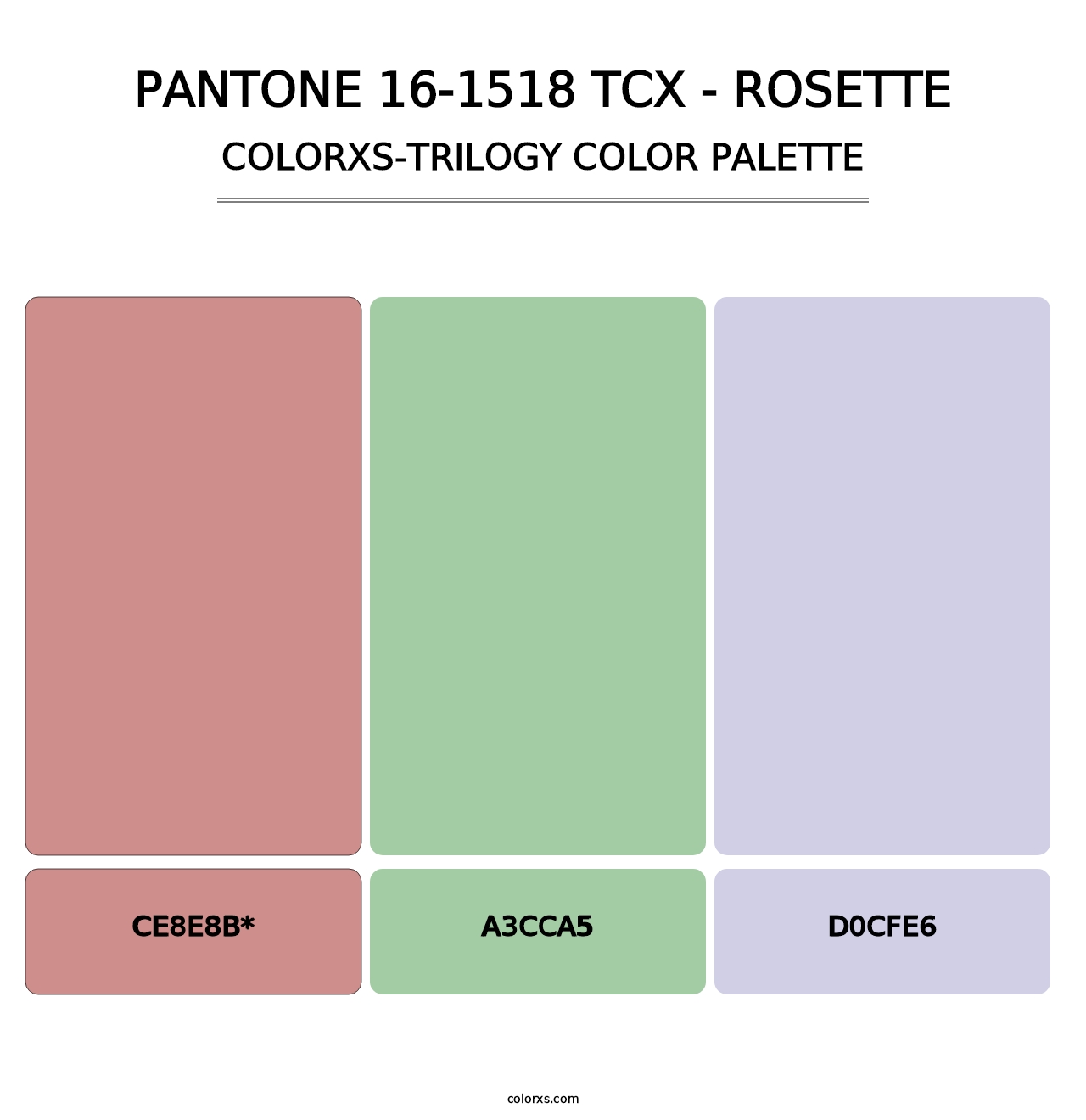 PANTONE 16-1518 TCX - Rosette - Colorxs Trilogy Palette