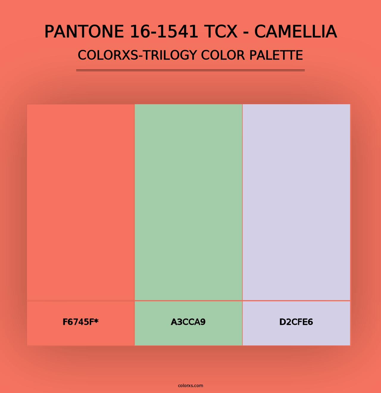 PANTONE 16-1541 TCX - Camellia - Colorxs Trilogy Palette