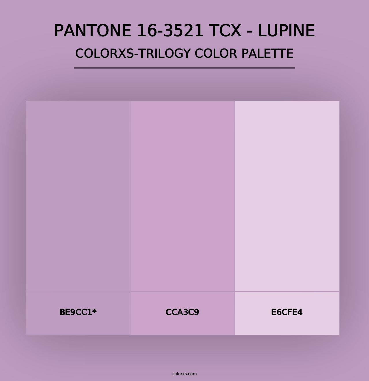 PANTONE 16-3521 TCX - Lupine - Colorxs Trilogy Palette