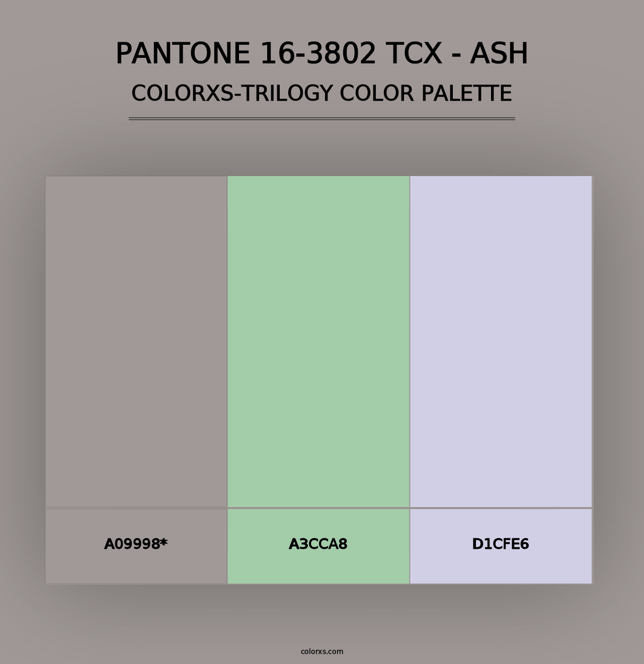 PANTONE 16-3802 TCX - Ash - Colorxs Trilogy Palette