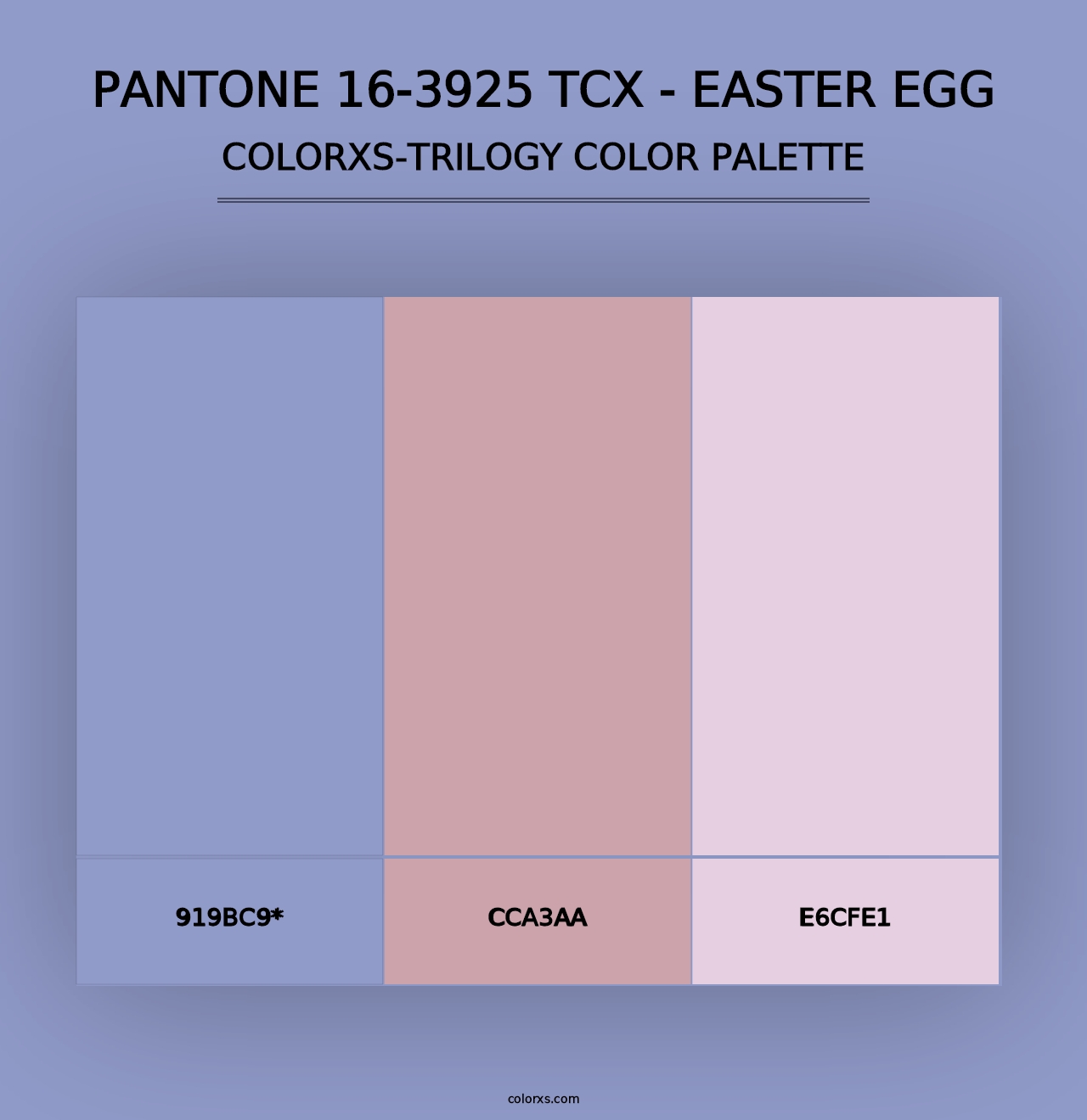 PANTONE 16-3925 TCX - Easter Egg - Colorxs Trilogy Palette