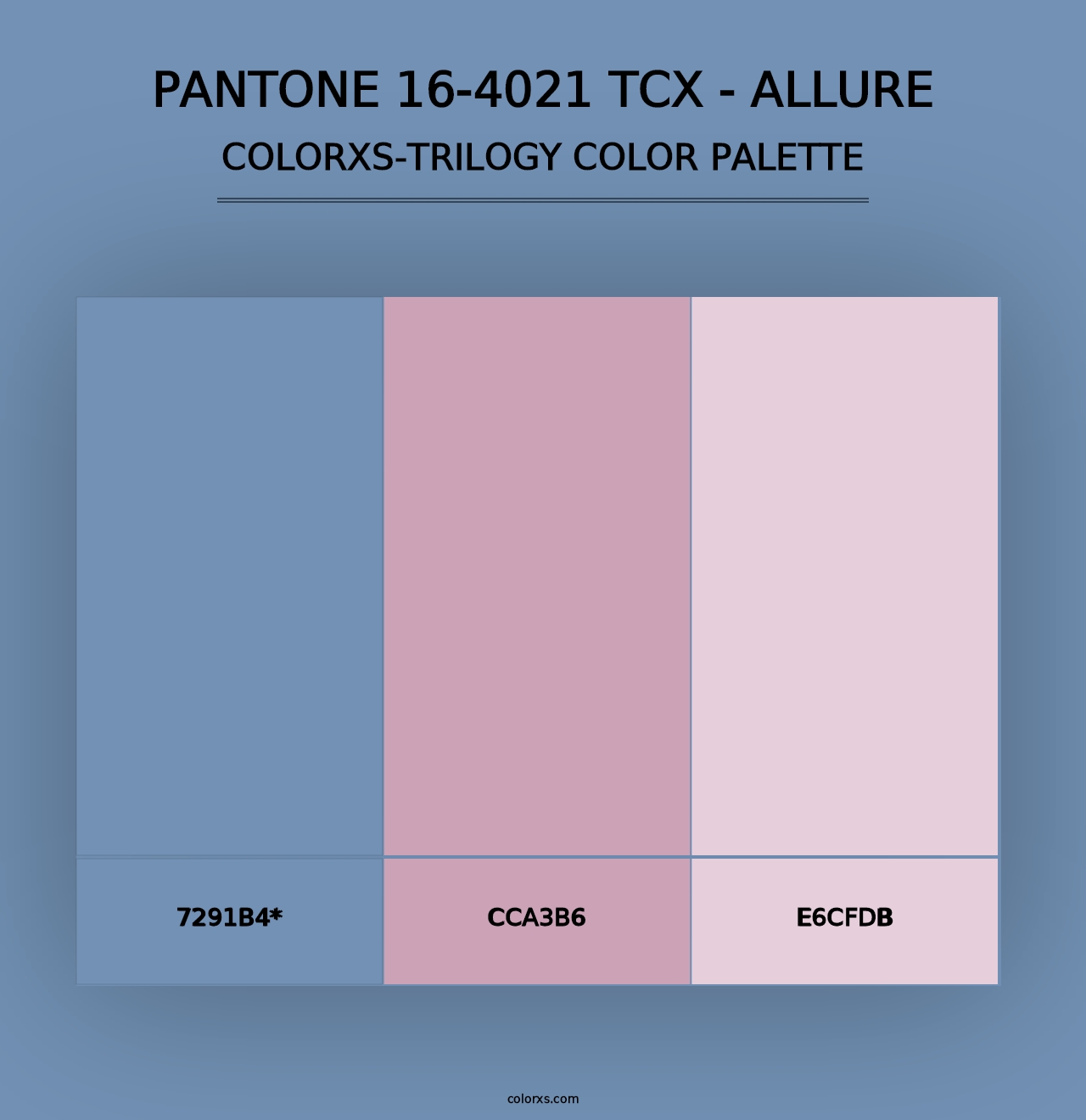 PANTONE 16-4021 TCX - Allure - Colorxs Trilogy Palette