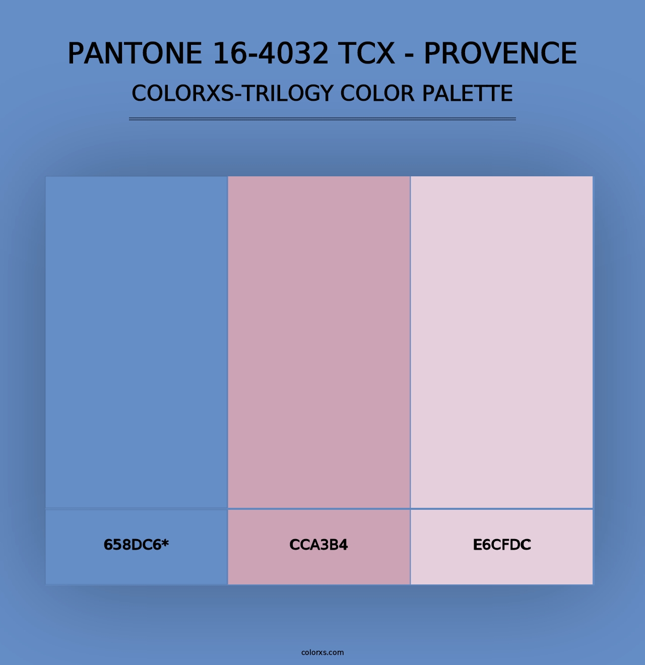 PANTONE 16-4032 TCX - Provence - Colorxs Trilogy Palette