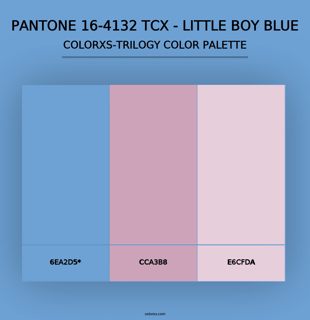 PANTONE 16-4132 TCX - Little Boy Blue - Colorxs Trilogy Palette