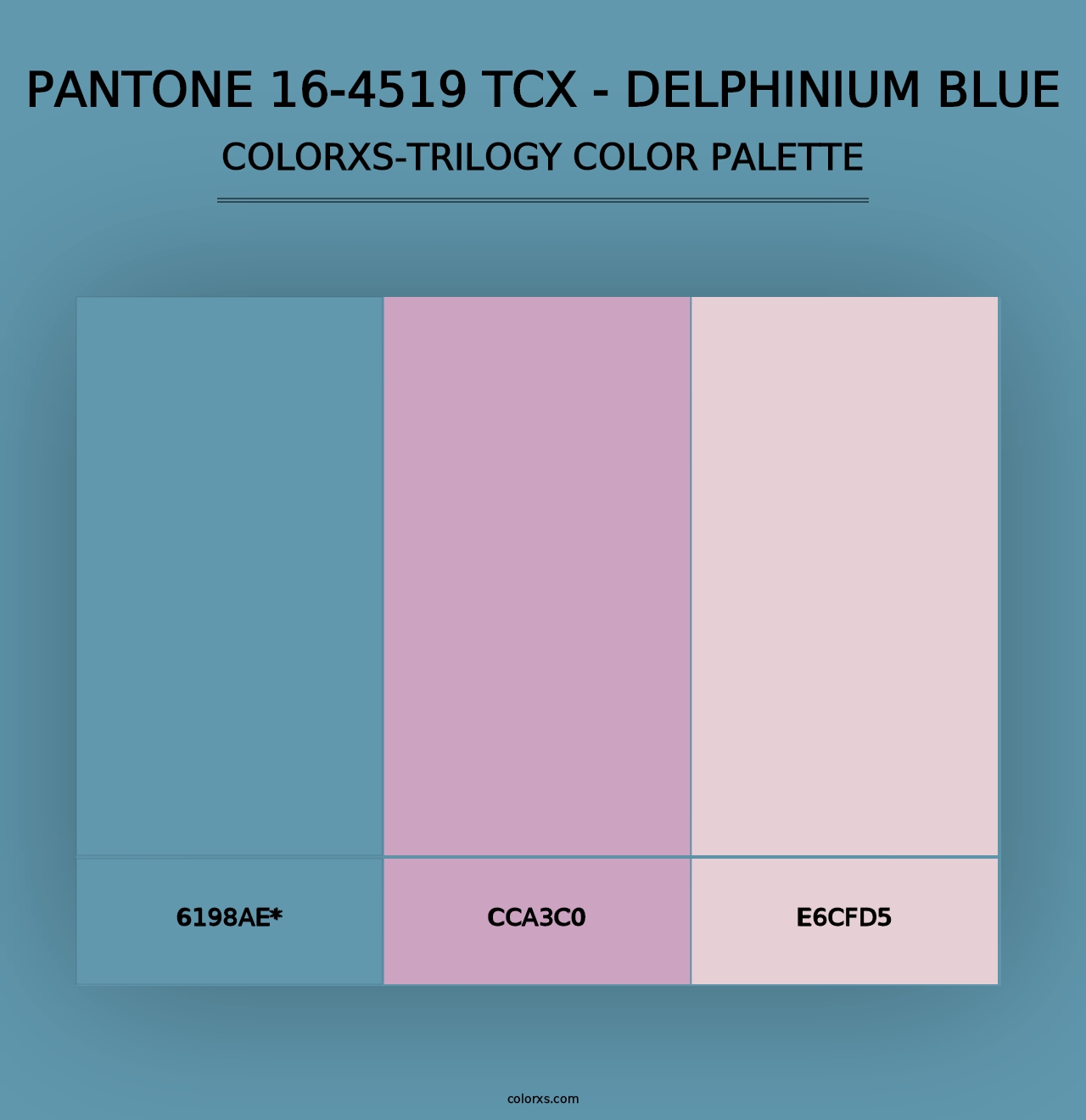 PANTONE 16-4519 TCX - Delphinium Blue - Colorxs Trilogy Palette