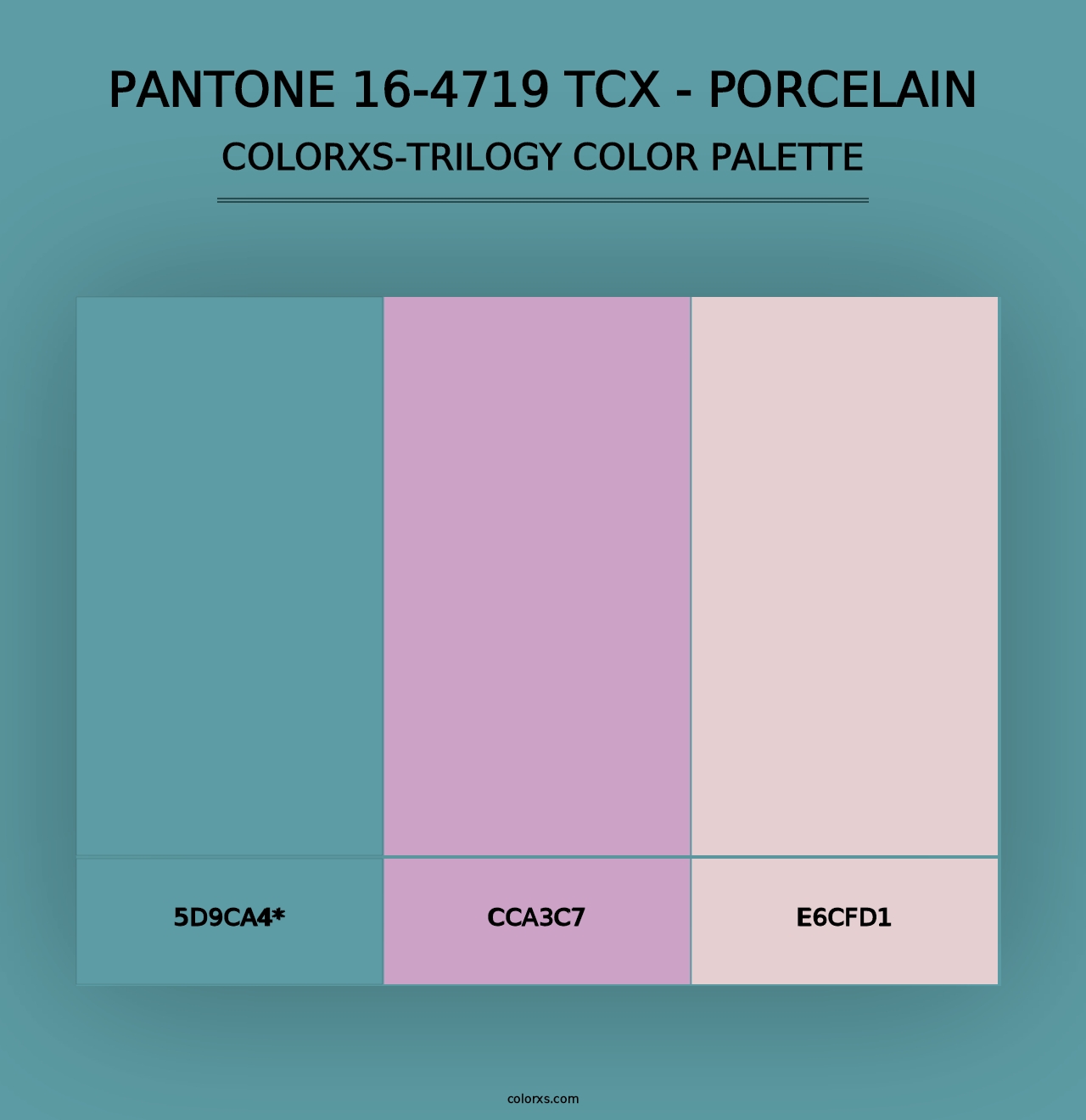 PANTONE 16-4719 TCX - Porcelain - Colorxs Trilogy Palette