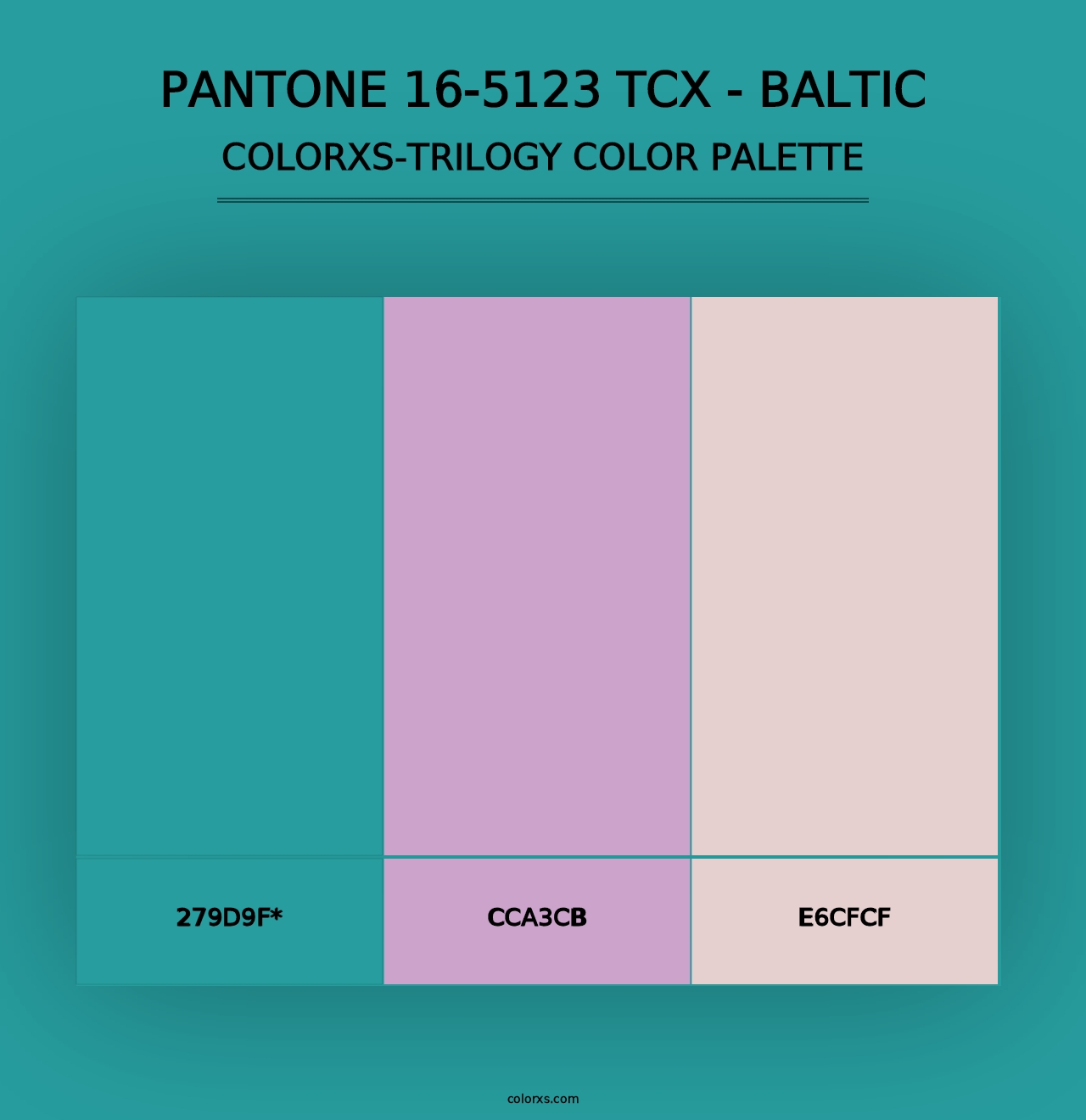 PANTONE 16-5123 TCX - Baltic - Colorxs Trilogy Palette