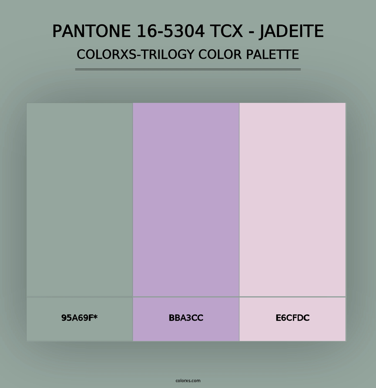 PANTONE 16-5304 TCX - Jadeite - Colorxs Trilogy Palette