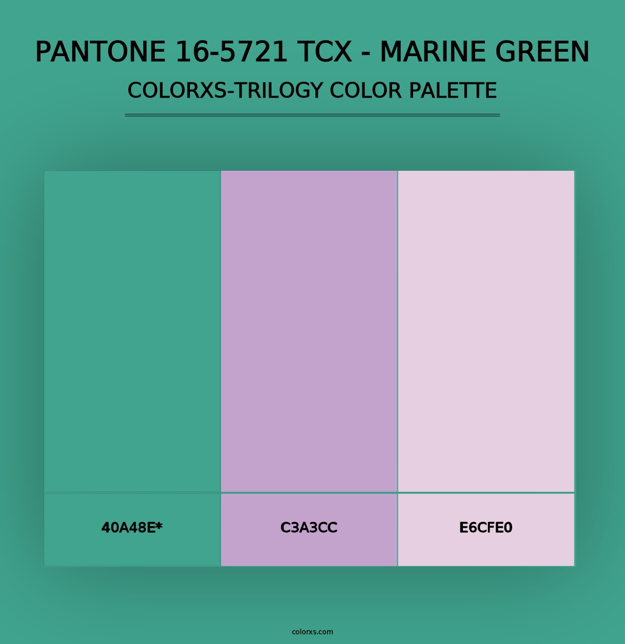 PANTONE 16-5721 TCX - Marine Green - Colorxs Trilogy Palette