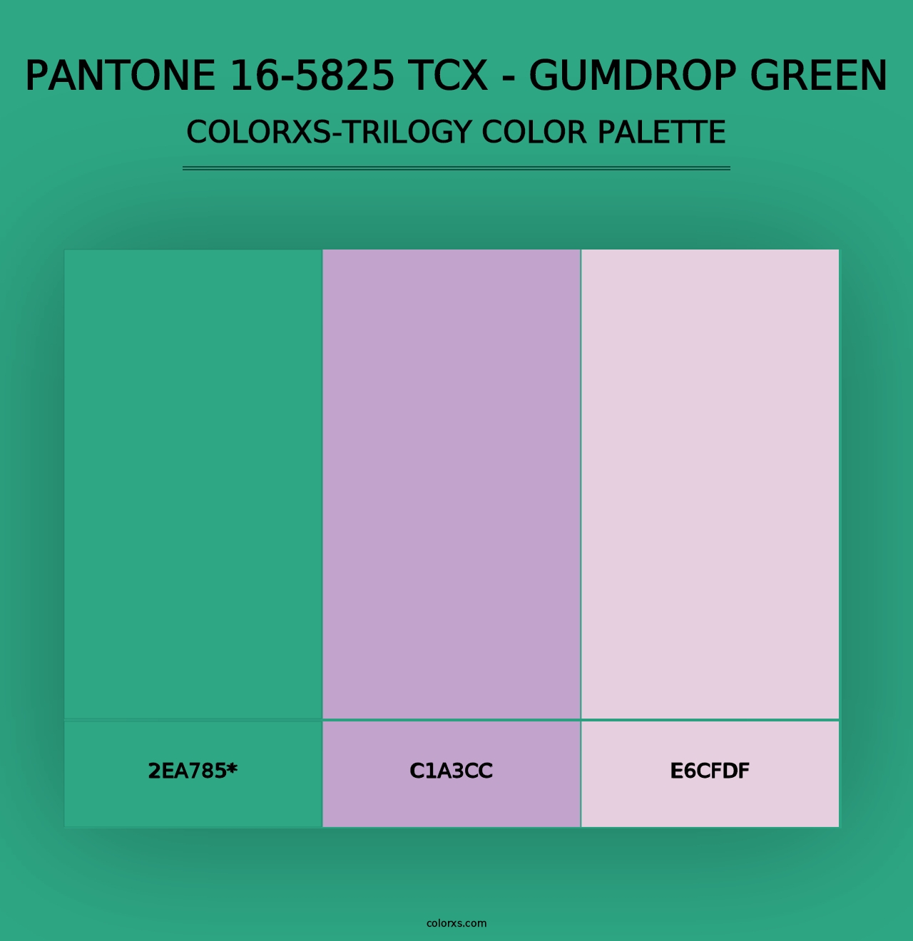 PANTONE 16-5825 TCX - Gumdrop Green - Colorxs Trilogy Palette