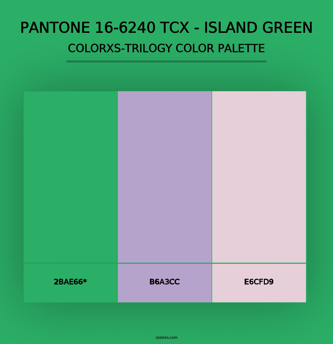 PANTONE 16-6240 TCX - Island Green - Colorxs Trilogy Palette