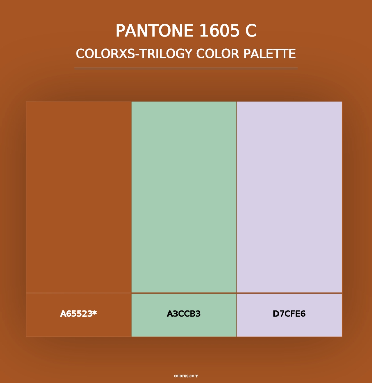 PANTONE 1605 C - Colorxs Trilogy Palette