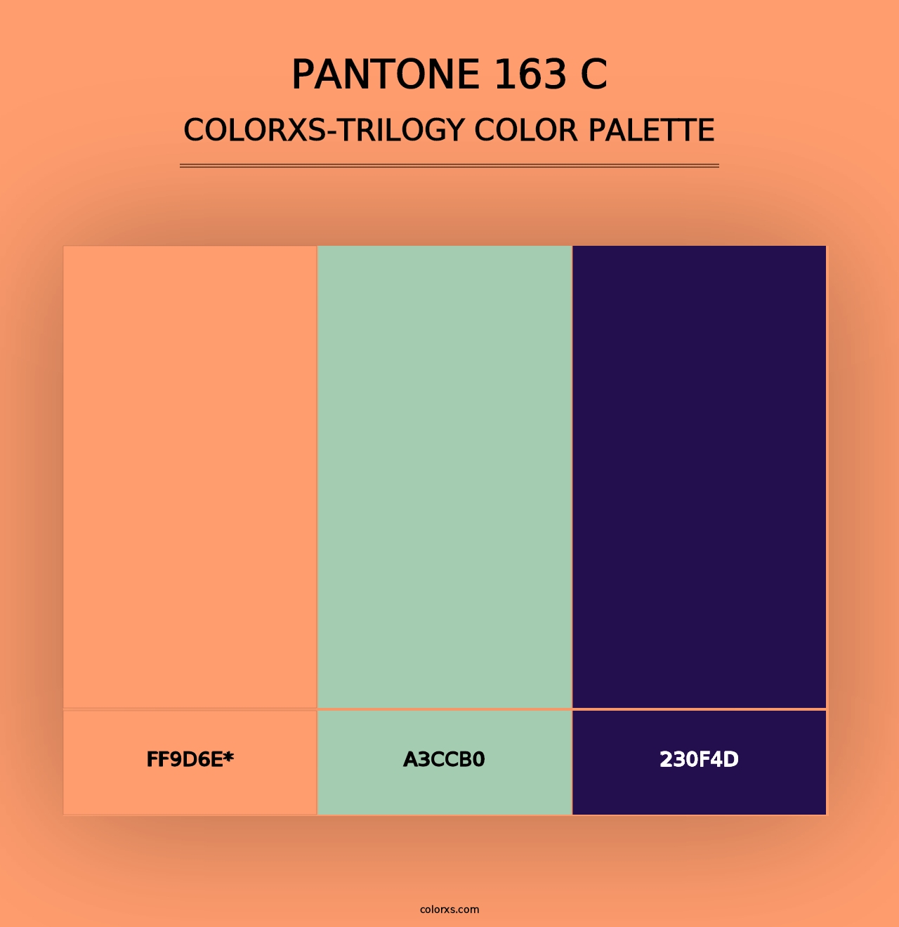 PANTONE 163 C - Colorxs Trilogy Palette